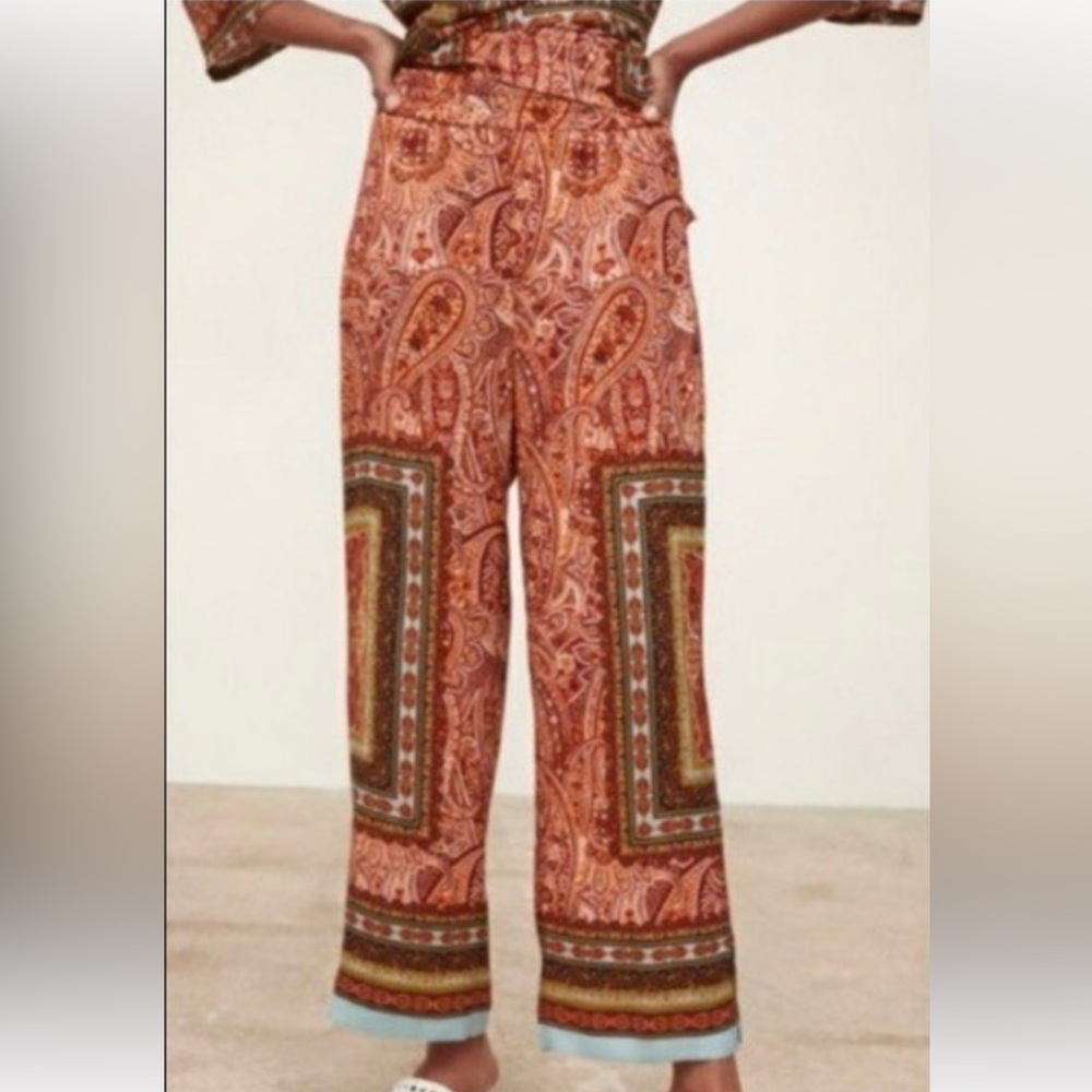 Zara stretch waist pants